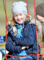 Savannah Phillips on fairground ride