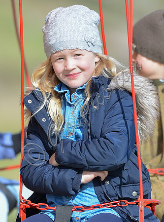 Savannah Phillips on fairground ride