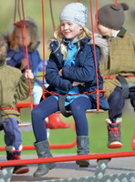 Savannah Phillips on fairground ride