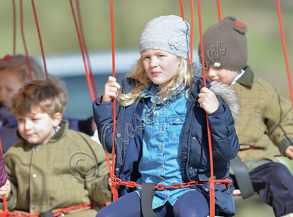 Savannah Phillips on fairground ride