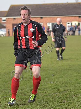 Stuart 'Psycho' Pearce for Longford AFC shouting  referee in background