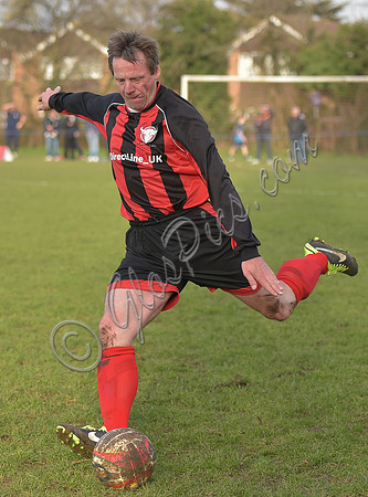 Stuart 'Psycho' Pearce for Longford AFC about to kick the ball