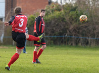 Stuart 'Psycho' Pearce for Longford AFC taking free kick, leg  outstretched, ball in air