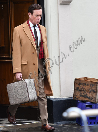 Alex Jennings on set of "A Very English Scandal"