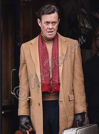 Alex Jennings on set of "A Very English Scandal"