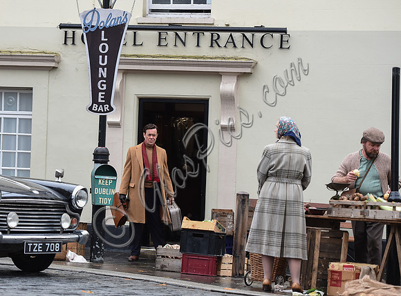 Alex Jennings on set of "A Very English Scandal"