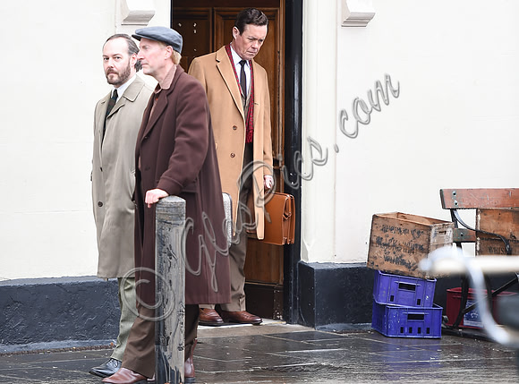 Alex Jennings on set of "A Very English Scandal"