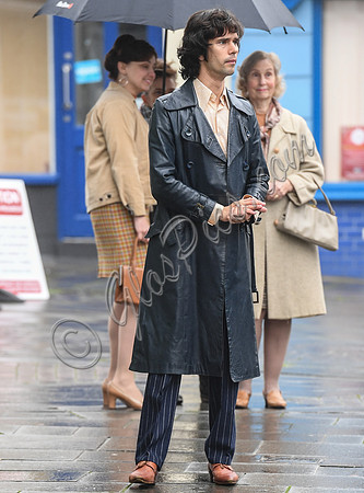 Ben Whishaw on set of "A Very English Scandal)
