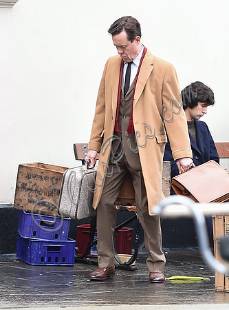 Alex Jennings with Ben Whishaw on set of "A Very English Scandal"