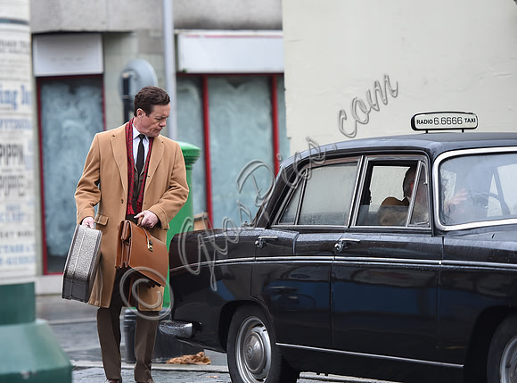 Alex Jennings on set of "A Very English Scandal"