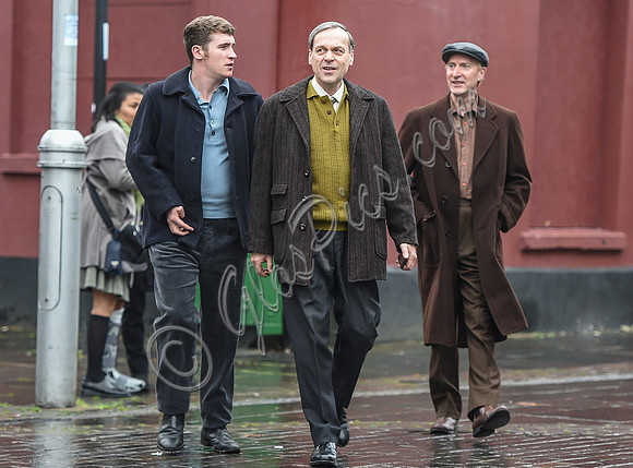 Film extras on set of "A Very English Scandal"