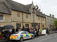 Scenic shot during filming of "Apocalypse Slough, outside fictional East Anglian Policde Station