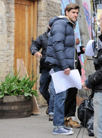 Mathew Baynton full length in a scene from Apocalypse Slough