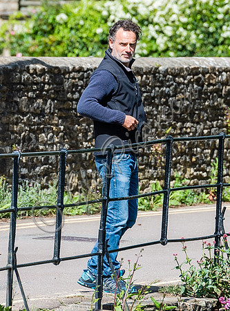 Andrew Lincoln casually dressed, alone