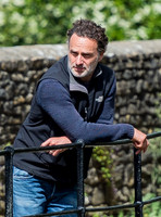 Andrew Lincoln casually dressed, alone