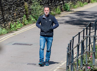 Andrew Lincoln casually dressed, alone