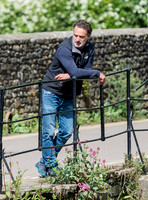 Andrew Lincoln casually dressed, alone