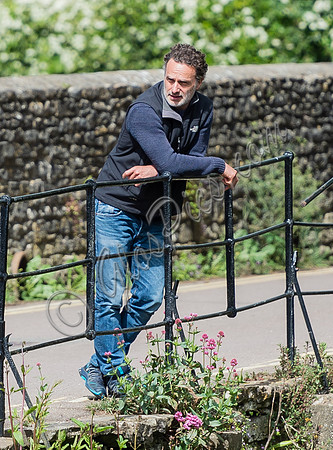 Andrew Lincoln casually dressed, alone