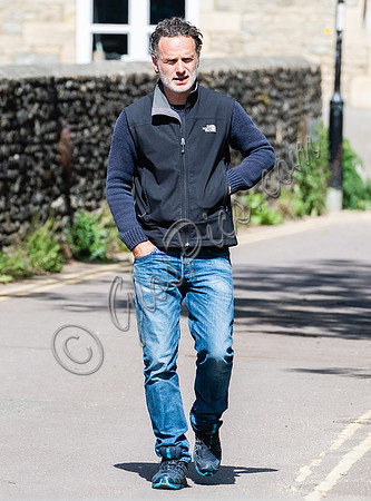 Andrew Lincoln casually dressed, alone