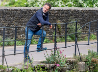 Andrew Lincoln casually dressed, alone