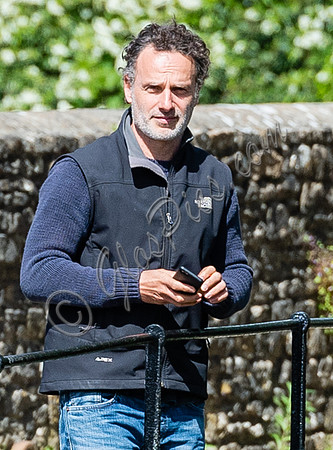 Andrew Lincoln casually dressed, alone