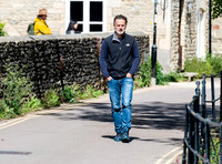 Andrew Lincoln casually dressed, alone