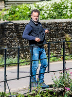 Andrew Lincoln casually dressed, alone