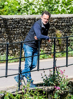 Andrew Lincoln casually dressed, alone