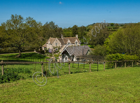 Views of the Cotswold  property occupied by Rita Ora during Covid-19 pandemic