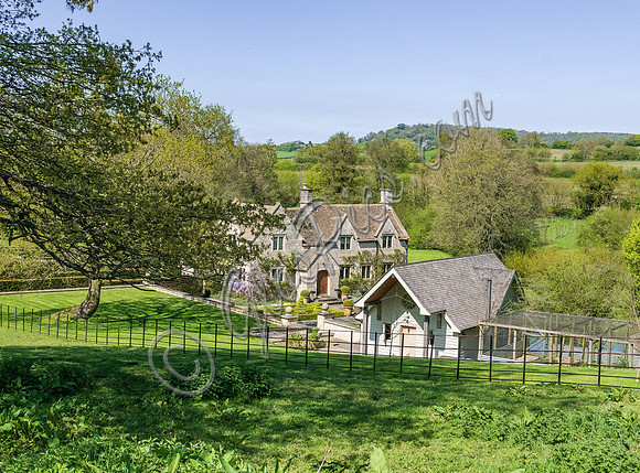 Views of the Cotswold  property occupied by Rita Ora during Covid-19 pandemic