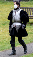 On set of "Becoming Elizabeth"