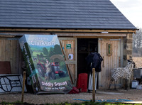 A giant-sized book titled, 'Diddly Squat: A Year on the Farm'