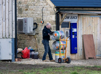 brewers were seen unloading barrels