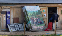 A giant-sized book titled, 'Diddly Squat: A Year on the Farm'