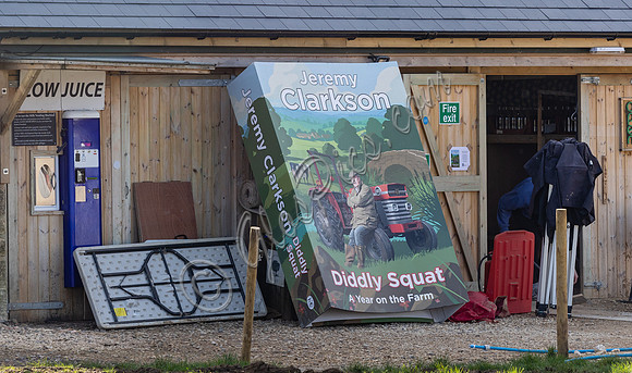 A giant-sized book titled, 'Diddly Squat: A Year on the Farm'