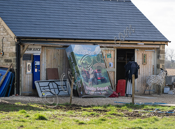 giant-sized book titled, 'Diddly Squat: A Year on the Farm