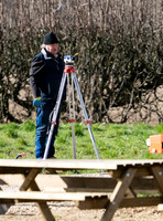 Builders and staff at work
