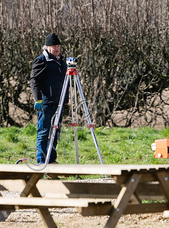 Builders and staff at work