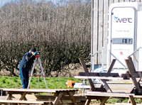 Builders and staff at work