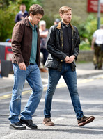 Broadchurch characters filming in Clevedon