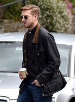 Arthur Darvill (the Reverend Paul Coates) on set