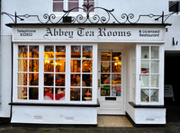 external view of the Abbey Tea Rooms in Glastonbury