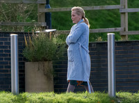 Gillian Anderson filming Sex Education season 3