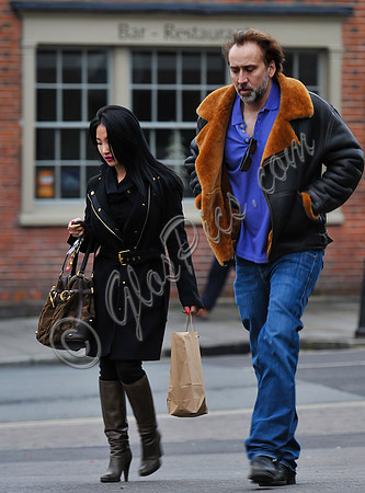 Nicolas Cage with third wife Alice Kim