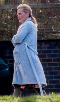 Gillian Anderson filming Sex Education season 3