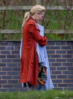 Gillian Anderson filming Sex Education season 3