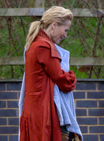 Gillian Anderson filming Sex Education season 3