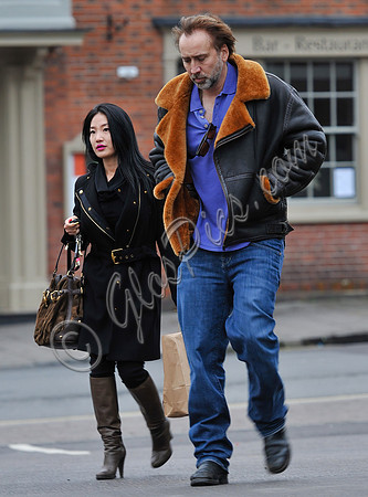 Nicolas Cage with third wife Alice Kim