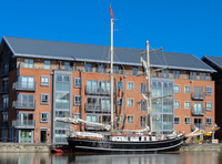 tall ship Lady of Avenel in Gloucester Docks