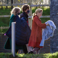 Gillian Anderson filming Sex Education season 3